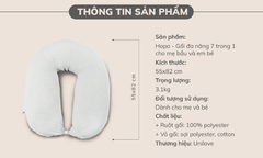GỐI ĐA NĂNG 7IN1 HOPO CHO MẸ BẦU VÀ EM BÉ- UNILOVE
