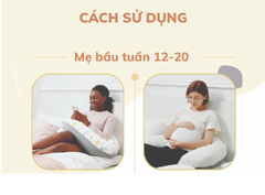 GỐI ĐA NĂNG 7IN1 HOPO CHO MẸ BẦU VÀ EM BÉ- UNILOVE