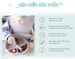 KHAY ĂN DẶM SILICONE CÓ THỂ THÁO RỜI - MINIKOIOI