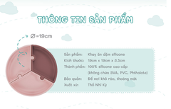 KHAY ĂN DẶM SILICONE CÓ THỂ THÁO RỜI - MINIKOIOI