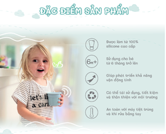 CỐC UỐNG NƯỚC KÈM ỐNG HÚT VÀ NẮP ĐẬY ĐA NĂNG - MINIKOIOI