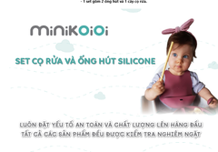 SET CỌ RỬA VÀ ỐNG HÚT SILICONE - MINIKOIOI