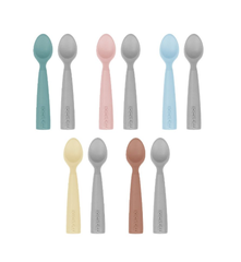 BỘ 2 MUỖNG NĨA ĂN DẶM SILICONE - MINIKOIOI