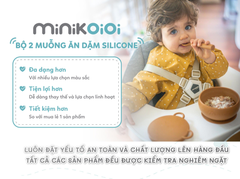 BỘ 2 MUỖNG NĨA ĂN DẶM SILICONE - MINIKOIOI