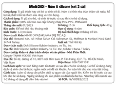 SET 2 CÁI NÚM TI SILICONE - MINIKOIOI