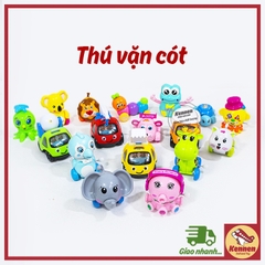 Xe bánh đà, xe vặn cót nhiều màu an toàn cho bé