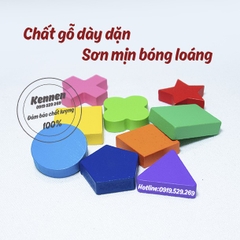 Bộ xếp khối montessori bé từ 1-3 tuổi LOẠI ĐẸP