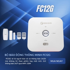 BÁO ĐỘNG FOXCOM ĐA MẠNG GSM/GPRS 24 VÙNG KHÔNG DÂY FC12G
