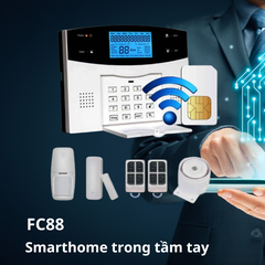 Bộ báo động Foxcom đa mạng GSM/GPRS/4G - FC88 Wifi GSM