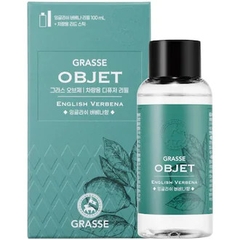 Chai bổ sung Nước hoa ô tô Bullsone Pháp Refill Diffuser Oil + Stick Grasse OBJET English Verbena chính hãng sản xuất tại Hàn Quốc 100% tinh dầu thiên nhiên - Mùi hương cỏ roi ngựa