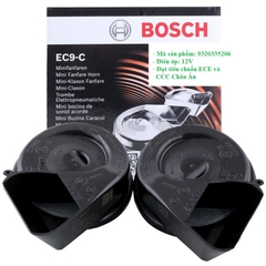 Còi sên Bosch EC9 12V màu đen (9320335206) chính hãng cho nhiều loại xe ô tô