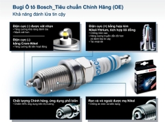 Bugi Kia Carens (2008+); Forte; Cerato; Rio (2008+); Mazda 626; 323; Nissan Sunny; Hyundai Getz 1.1 (2007-2011), Tucson (2004-2010); Toyota Vios, Altis (2005-2014); Yaris; Camry giắc 16 chân ngắn chính hãng Bosch FR7KC+ (0242235666)