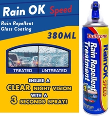 Vệ sinh kính chống bám mưa xe ô tô Bullsone RainOK Speed Spray 3in1 chính hãng sản xuất tại Hàn Quốc