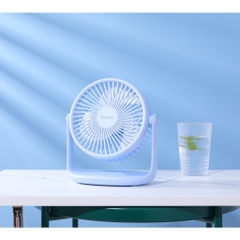 Quạt tích điện để bàn YOOBAO model F2P 10000mAh 3 mức gió, thiết kế chắc chắn - Cổng sạc USB chạy liên tục 12 - 50 tiếng