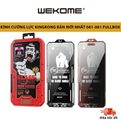 Kính cường lực KingKong WEKOME WTP-081 loại mới nhất 9H full màn - trong suốt/chống nhìn trộm - cho iph 15 15Pro 15Promax