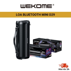Loa bluetooth mini WEKOME D29 thế hệ V5.0 bắt sóng khoảng cách lên đến 10m, dễ dàng di chuyển, sử dụng ngoài trời