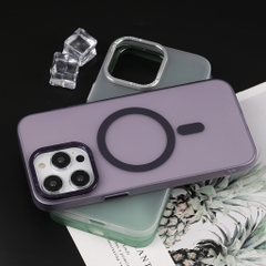 ỐP CASE điện thoại nhám chống bám bẩn hỗ trợ sạc không dây viền camera và nút bấm kim loại sang trọng KOLEAD IP009