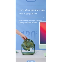 Quạt tích điện để bàn YOOBAO model F2P 10000mAh 3 mức gió, thiết kế chắc chắn - Cổng sạc USB chạy liên tục 12 - 50 tiếng