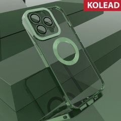 Ốp lưng chống sốc từ tính KOLEAD - Có sạc không dây từ tính cho IPHONE X/XS/11/12/13/14 - Ôp lưng có cụm kính Bảo vệ camera - Viền cứng chống sốc cho điện thoại