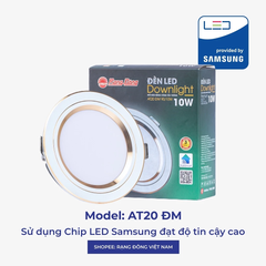 Đèn Led Âm Trần Đổi Màu Rạng Đông, Mắt Trâu Downlight, 8W,10W,12W, lỗ trần 90, 110 MODEL