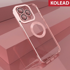 Ốp lưng chống sốc từ tính KOLEAD - Có sạc không dây từ tính cho IPHONE X/XS/11/12/13/14 - Ôp lưng có cụm kính Bảo vệ camera - Viền cứng chống sốc cho điện thoại