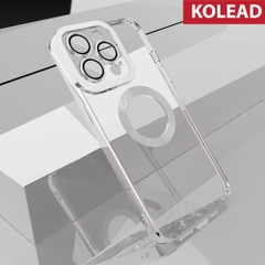 Ốp lưng chống sốc từ tính KOLEAD - Có sạc không dây từ tính cho IPHONE X/XS/11/12/13/14 - Ôp lưng có cụm kính Bảo vệ camera - Viền cứng chống sốc cho điện thoại