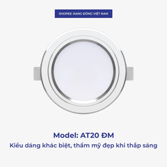 Đèn Led Âm Trần Đổi Màu Rạng Đông, Mắt Trâu Downlight, 8W,10W,12W, lỗ trần 90, 110 MODEL