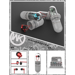 Tai nghe có dây WEKOME Wi80 Wired Earphone có sẵn nhiều màu