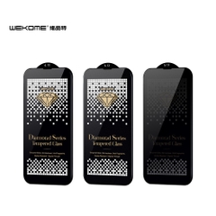Kính cường lực Kingkong WEKOME iP trong suốt, chống nhìn trộm HD hộp sắt Khỉ dán full cho IP12 - 13pro