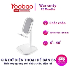 Giá đỡ điện thoại Yoobao B6 có thể thay đổi chiều cao - Hàng Chính Hãng Yoobao- Bảo hành 12 tháng- 1 đổi 1