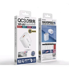 Củ sạc nhanh WEKOME PD + QC 20W Type-C U139 và cáp sạc samsung điện thoại máy tính bảng màu sắc thời thượng.