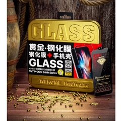 Kính cường lực Kingkong WEKOME iP trong suốt, chống nhìn trộm HD hộp sắt Khỉ dán full cho IP12 - 13pro