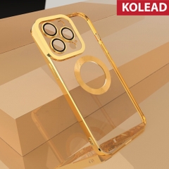 Ốp lưng chống sốc từ tính KOLEAD - Có sạc không dây từ tính cho IPHONE X/XS/11/12/13/14 - Ôp lưng có cụm kính Bảo vệ camera - Viền cứng chống sốc cho điện thoại