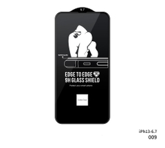 Kính cường lực bảo vệ điện thoại KINGKONG  009 - Cường lực đủ dòng iPhone - Full màn hình, kính dán trần viền đen - Chính hãng KINGKONG