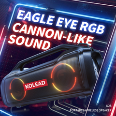 Loa Bluetooth V5.0 KOLEAD D28 cao cấp - Thiết kế không dây cầm tay, âm thanh nghe đến 15h - Bảo hành chính hãng