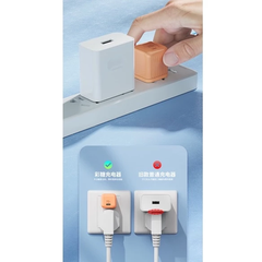 Củ sạc nhanh WEKOME PD + QC 20W Type-C U139 và cáp sạc samsung điện thoại máy tính bảng màu sắc thời thượng.