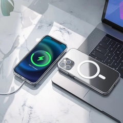 Ốp lưng từ tính trong suốt iphone KOLEAD P12 chống sốc sạc không dây 7 8 plus X XS XSMAX 11 12 13 14 15 PRO PROMAX PLUS