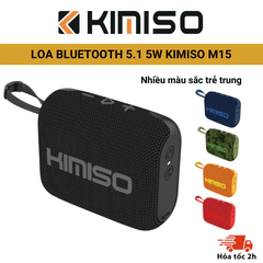 Loa bluetooth mini KIMISO M15, phiên bản bluetooth 5.1, công suất 5W, thiết kế nhỏ gọn, dễ sử dụng, âm thanh sống động