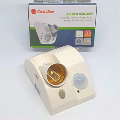 Đui đèn cảm biến Rạng Đông ĐCB01.PIR E27 công suất 300W tích hợp cảm biến chuyển động và cảm biến ánh sáng tiện lợi
