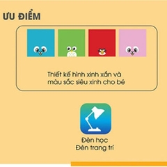 Đèn bàn học bóng LED Rạng Đông RL24 công suất 5W an toàn, bảo vệ thị lực, thiết kế hình nhiều màu sắc, xinh xắn