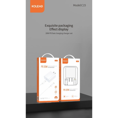 Cáp sạc nhanh KOLEAD M52 hỗ trợ sạc nhanh lên đến 3A, thiết kế bọc dù bền bỉ chống đứt gãy, hỗ trợ truyền dữ liệu nhanh