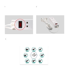 Ổ cắm kéo dài 2m tự động ngắt OC05 Rạng Đông - Tương thích với nhiều phích cắm - Vỏ nhựa ABS an toàn