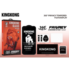 Kính cường lực KINGKONG K12 chống nhìn trộm 360 độ, chống trầy xước, bảo vệ camera 11 12 13 14 15 16 Pro Plus Promax.