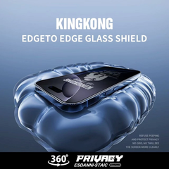 Kính cường lực KINGKONG K12 chống nhìn trộm 360 độ, chống trầy xước, bảo vệ camera 11 12 13 14 15 16 Pro Plus Promax.