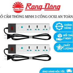 Ổ cắm đơn thông minh Rạng Đông kết nối Wifi OC01 điều khiển từ xa qua App - Hẹn giờ bật, tắt - Nhỏ gọn, tiện lợi.