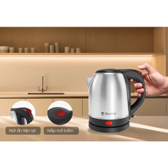 Ấm điện siêu tốc Rạng Đông 1,2 lít RD-AST12ST2 1500W- 50Hz Thân inox 304 và nhựa PP. an toàn thực phẩm cho người sử dụng