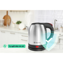 Ấm điện siêu tốc Rạng Đông 1,2 lít RD-AST12ST2 1500W- 50Hz Thân inox 304 và nhựa PP. an toàn thực phẩm cho người sử dụng