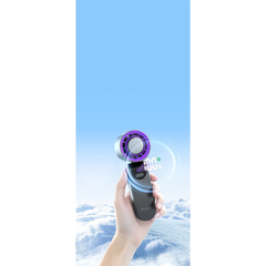 Quạt Cầm Tay Mini Yoobao G2 4000mah 100 Cấp Gió Mát Nhanh Với Sò Lạnh Màn Hiển Thị Pin Có Dây Đeo Cổ