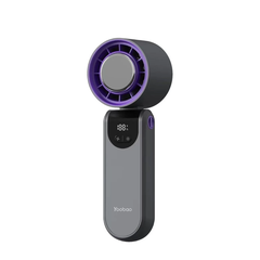 Quạt Cầm Tay Mini Yoobao G2 4000mah 100 Cấp Gió Mát Nhanh Với Sò Lạnh Màn Hiển Thị Pin Có Dây Đeo Cổ