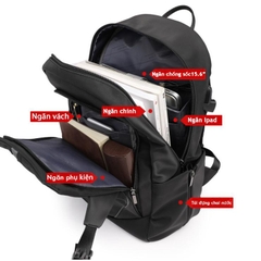 Balo Laptop 15.6 inch REEYEE 1051 (RY110B) Có Đai Phản Quang